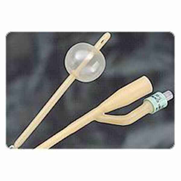 Catheter Foley Bardia 20Fr 5cc Medium Tip Silicone Elastomer Coated 2-Way 16